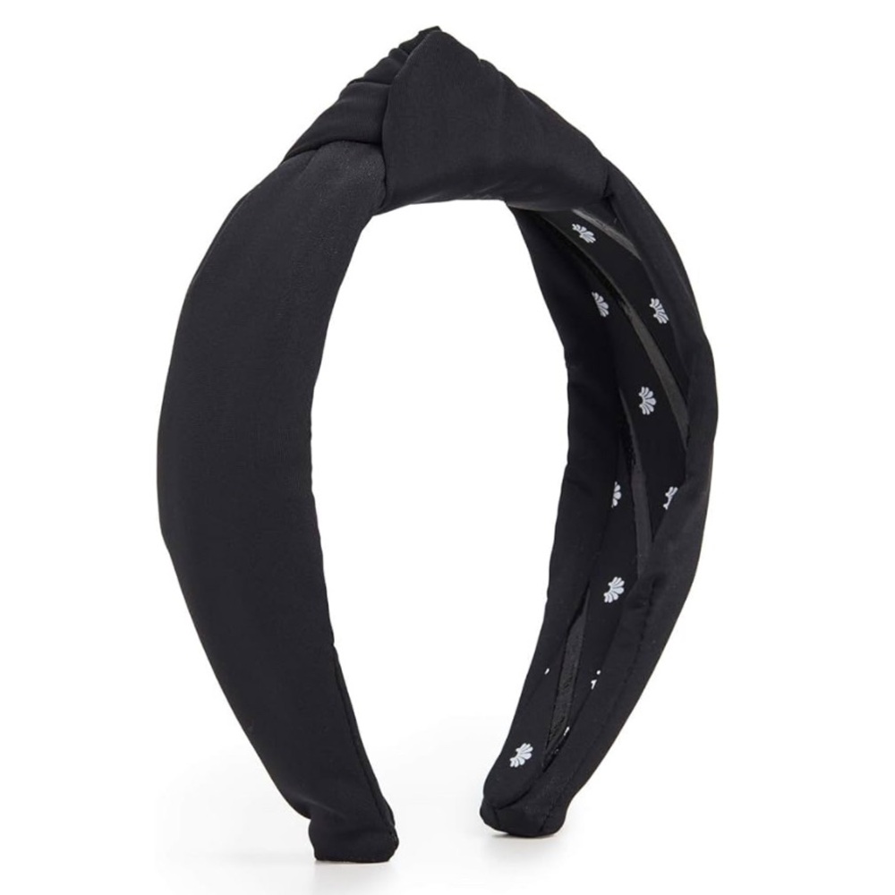 Lele Sadoughi Black Knotted Headband